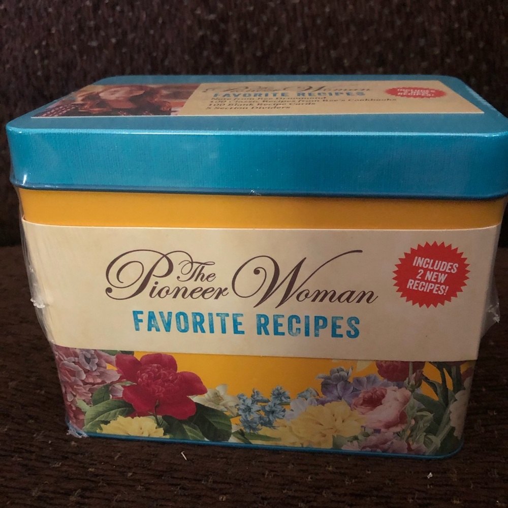 Pioneer Woman Recipe Tin Kitchen Old Fashion Blank Cards